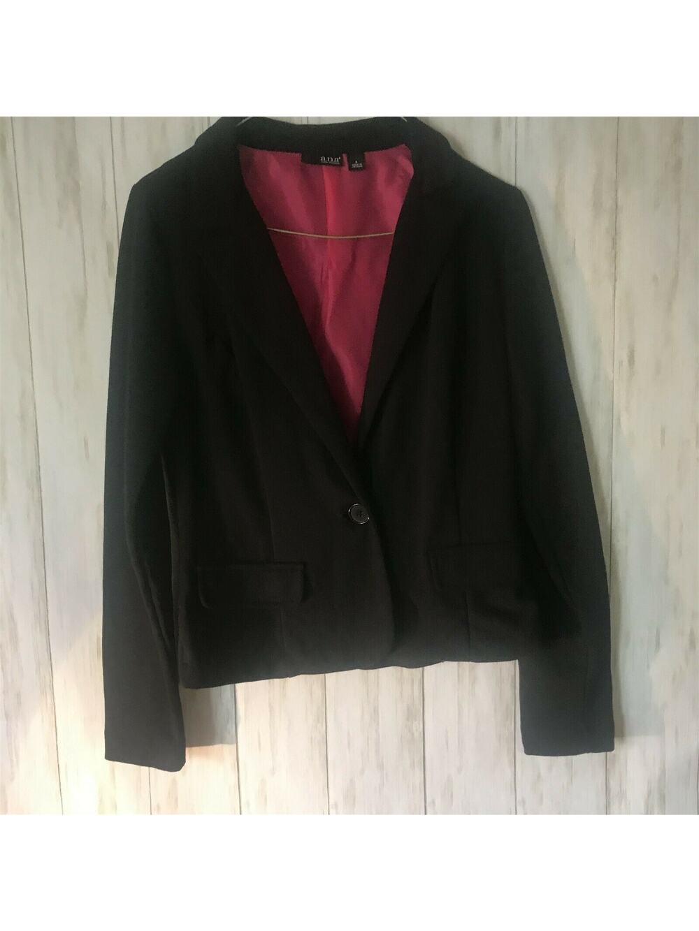 A.N.A. Black Woman's Blazer Jacket Size Sm